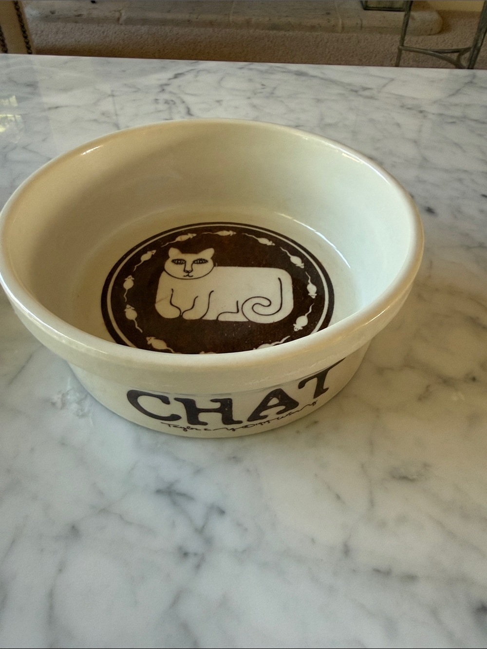 Vintage Taylor&Ng chat cat bowl ceramic 7”